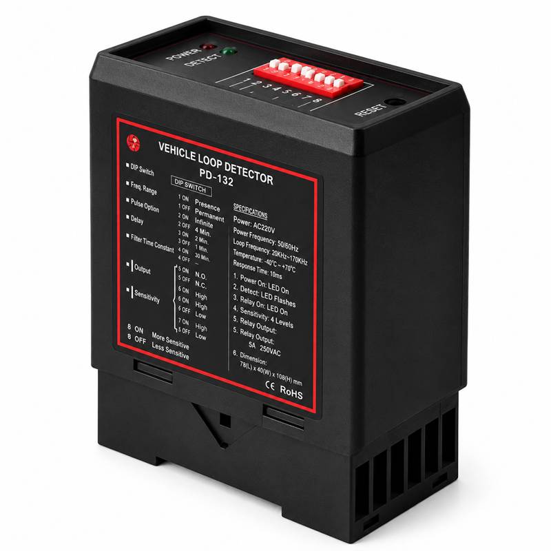 EUROMATIC PD-132 Single Channel Inductive Loop Detector EUROMATIC PD-132 230V Vehicle Loop Detector