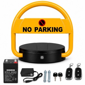 EUROMATIC Rechargeable Parking Lock with Remote Control